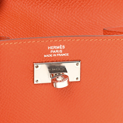 Hermes Epsom Kelly Pocket Compact Wallet Orange Poppy 5 of 5