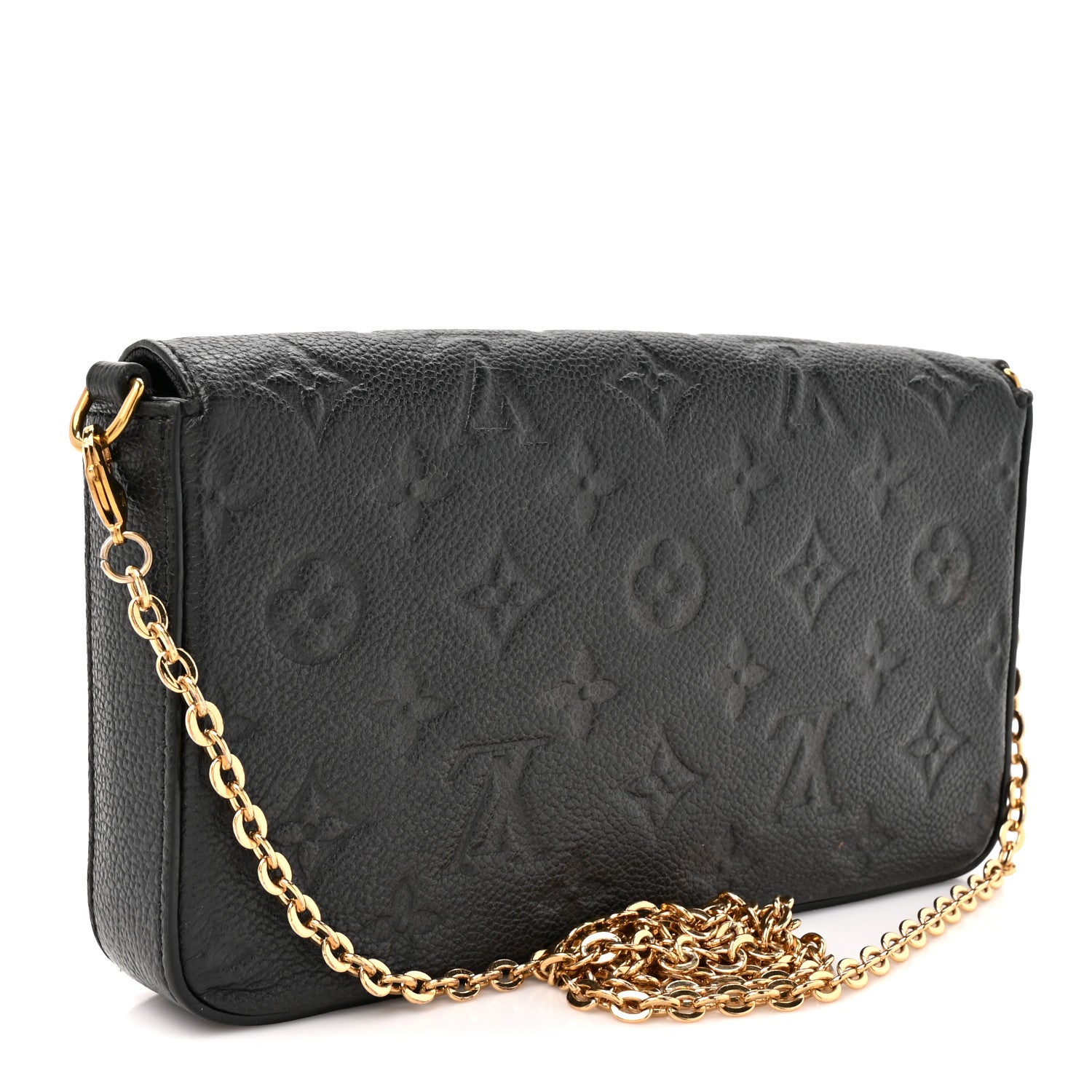 Louis Vuitton Empreinte Pochette Felicie Chain Wallet Black 3 of 11
