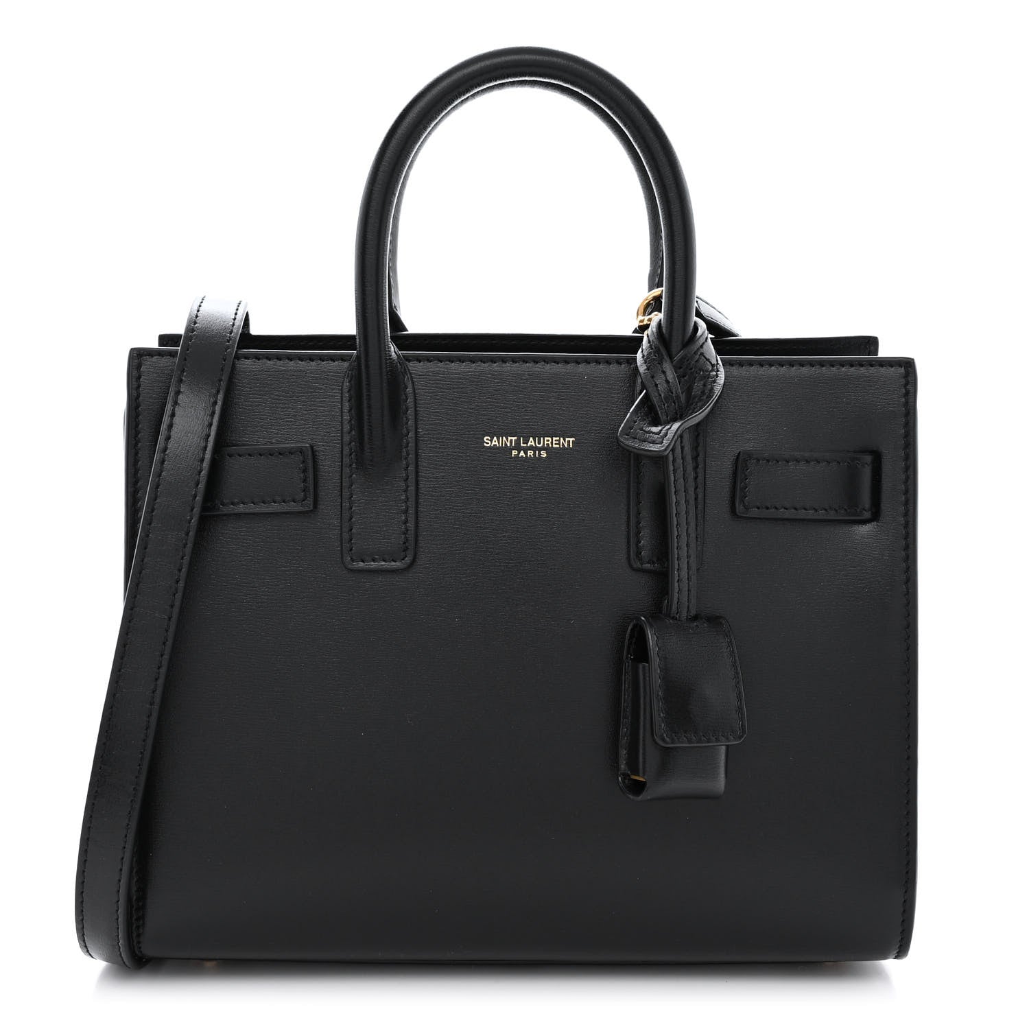 Saint Laurent Calfskin Nano Sac De Jour Black 1 of 10