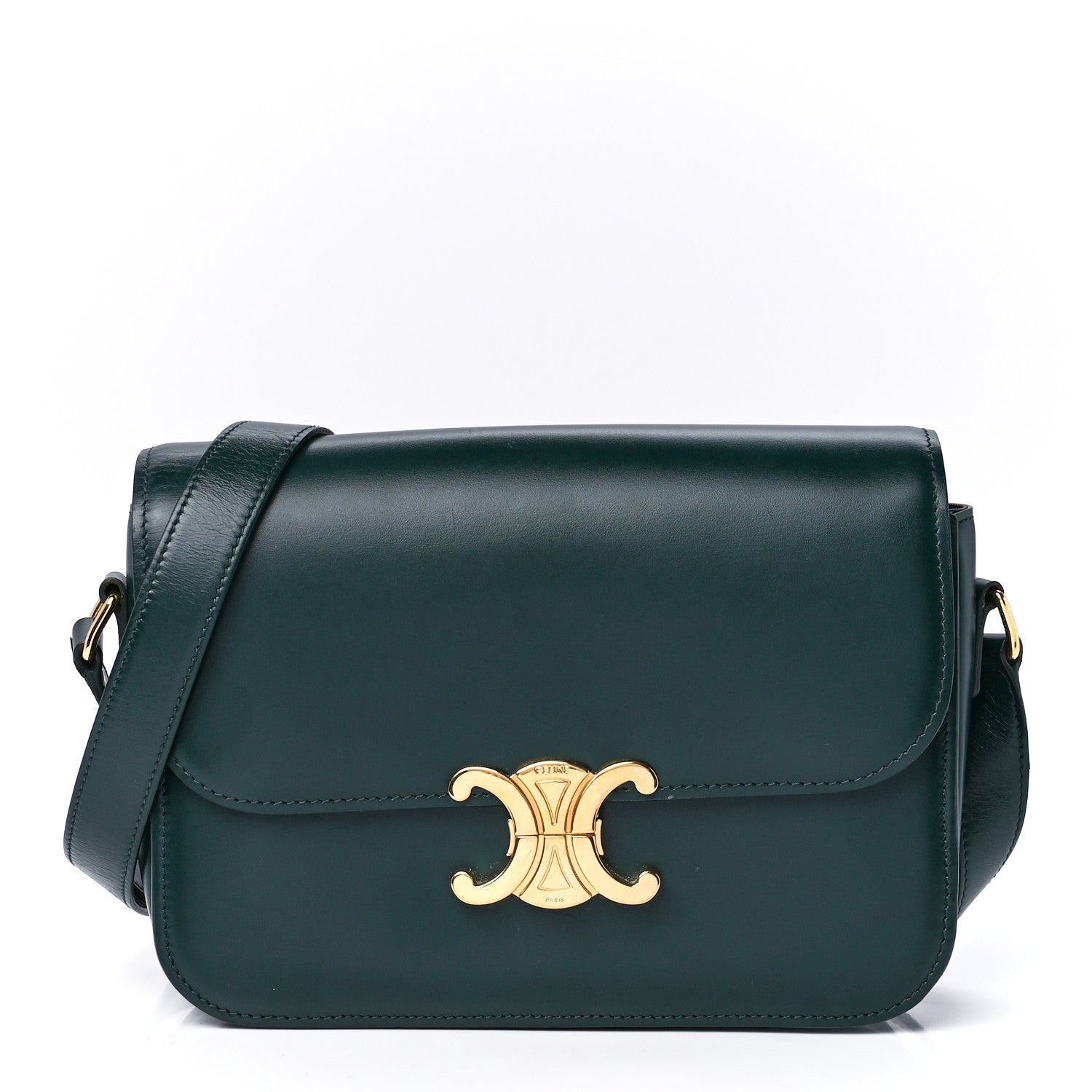 Celine Shiny Calfskin Medium Triomphe Amazone 1 of 12
