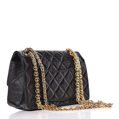 Chanel Aged Calfskin Quilted 2.55 Reissue Mini Flap Black 6 of 14