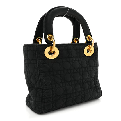 Christian Dior Nylon Cannage Mini Lady Dior Black 3 of 18