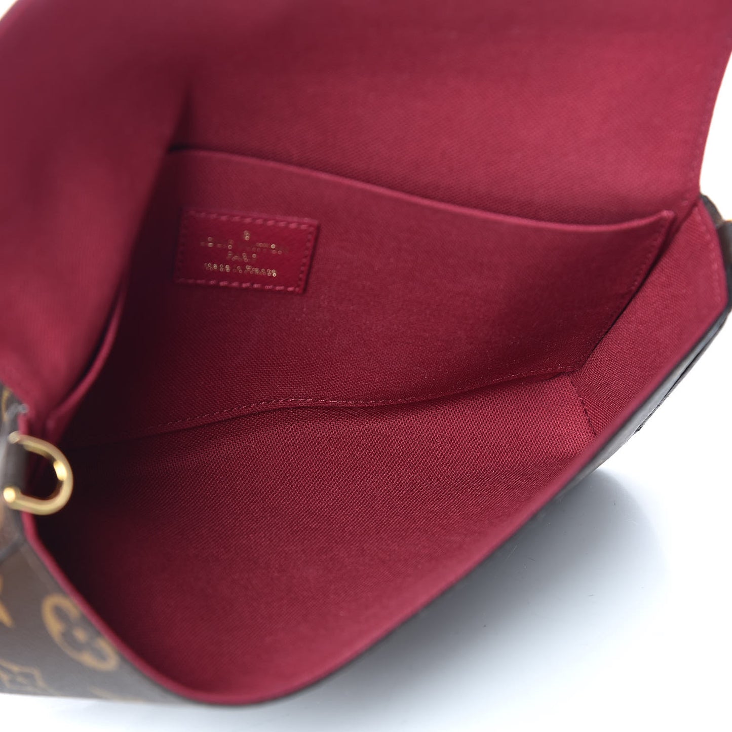 Monogram Pochette Felicie Chain Wallet Fuchsia