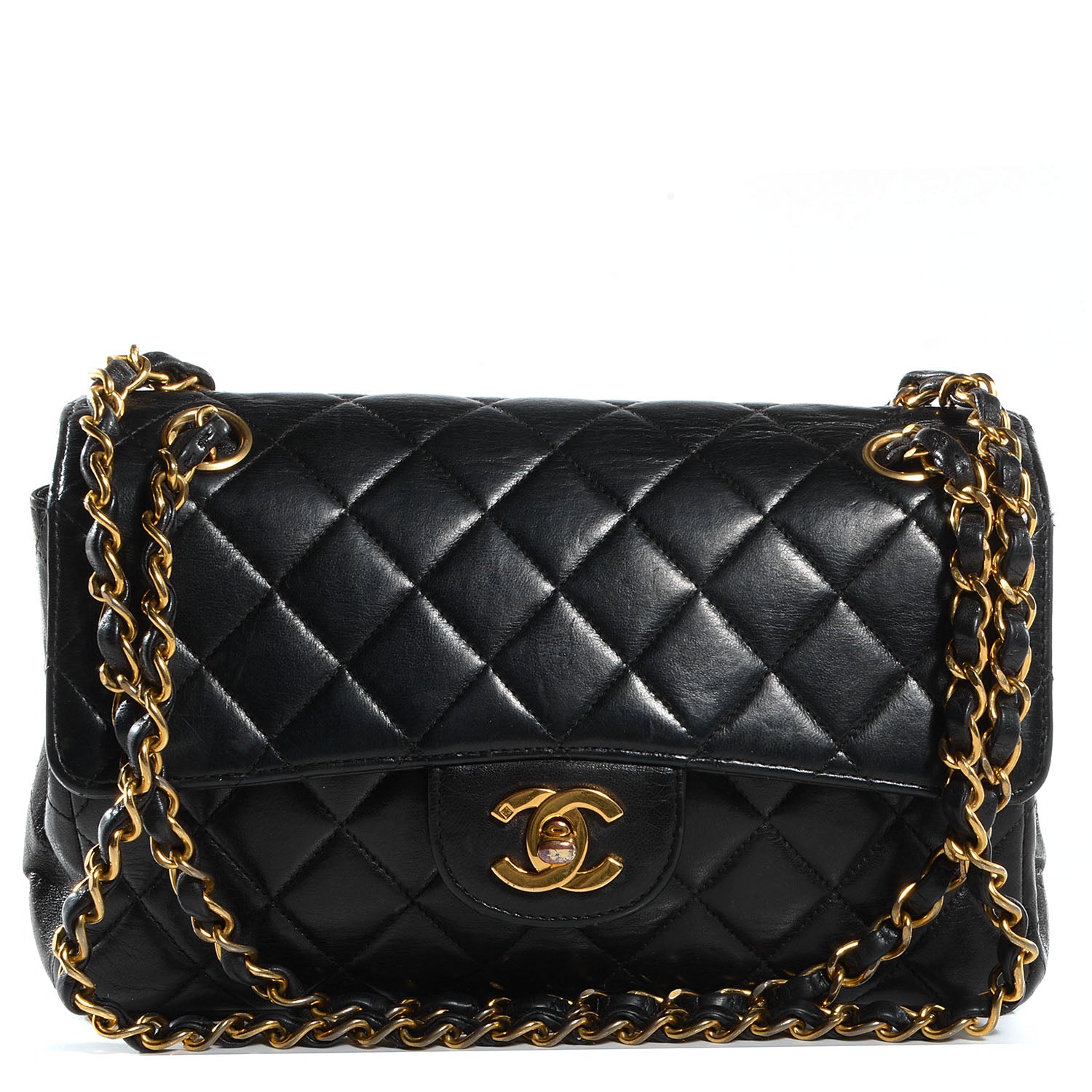 Chanel Lambskin Double Sided Small Flap Black 1 of 9