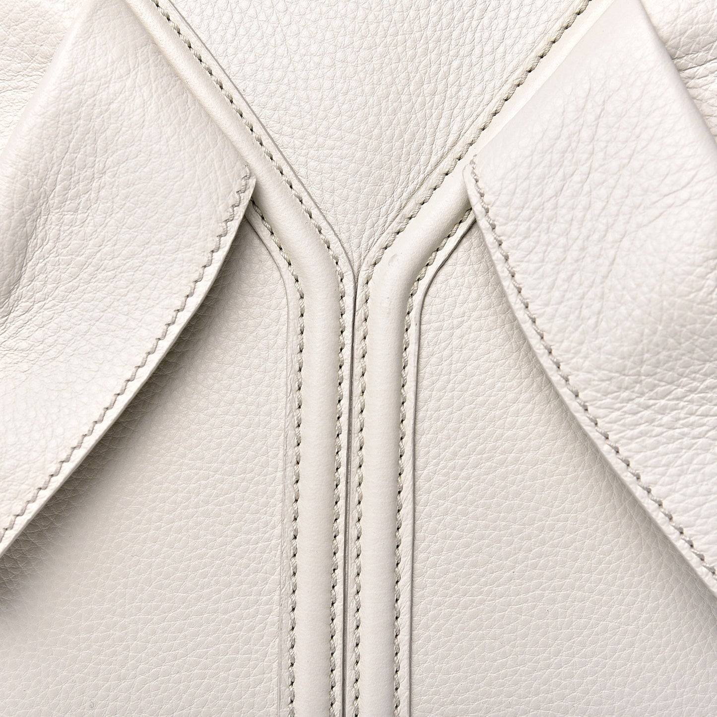 Calfskin Large Y Bow Tote White