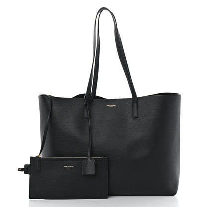 Saint Laurent Calfskin Large Shopping Tote Black 3 of 11