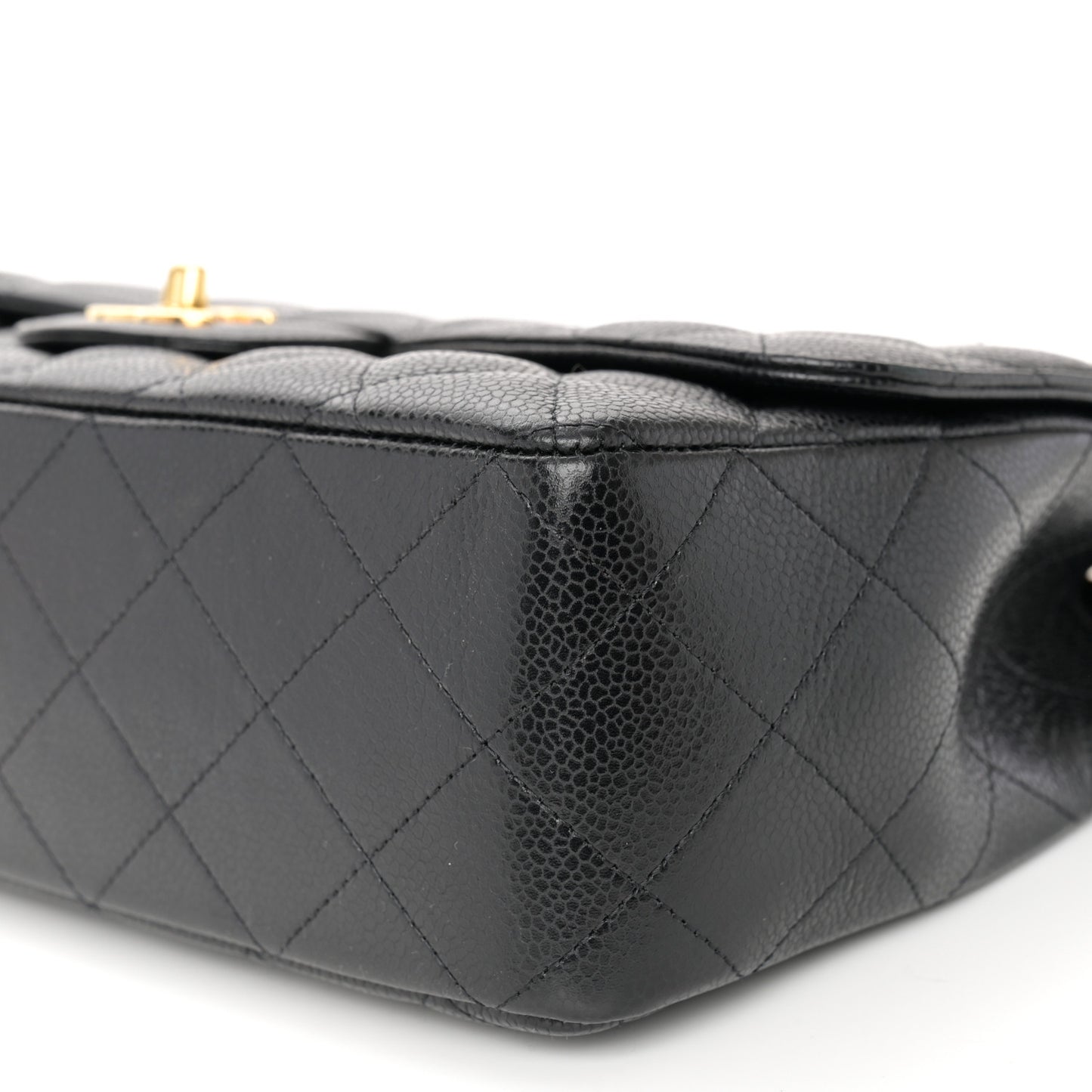 Caviar Quilted Jumbo Single Flap Black