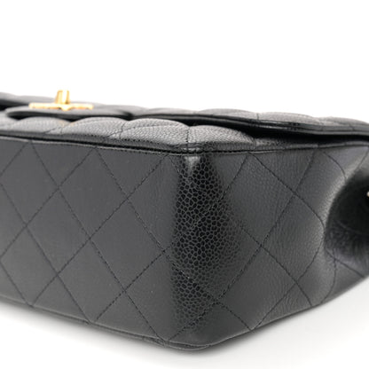 Chanel Caviar Quilted Jumbo Single Flap Black 10 of 11