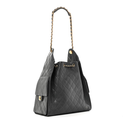 Chanel Caviar Quilted Medium Chanel 25 Handbag Dark Grey 4 of 12