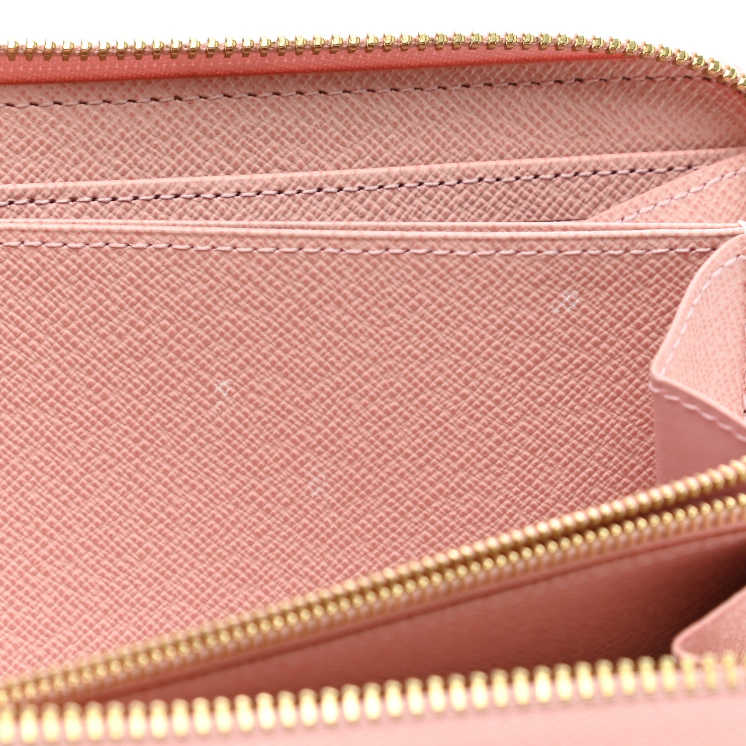 Louis Vuitton Damier Azur Zippy Wallet Rose Ballerine 7 of 9