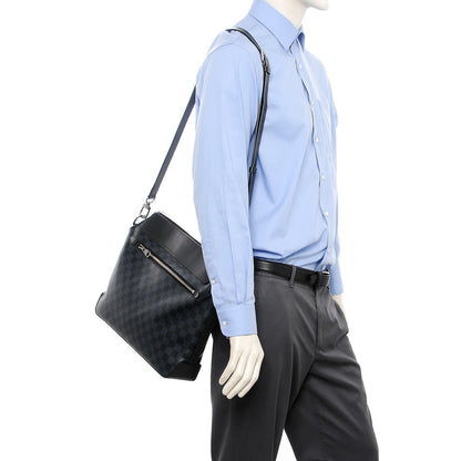 Louis Vuitton Damier Cobalt Greenwich Messenger 2 of 8