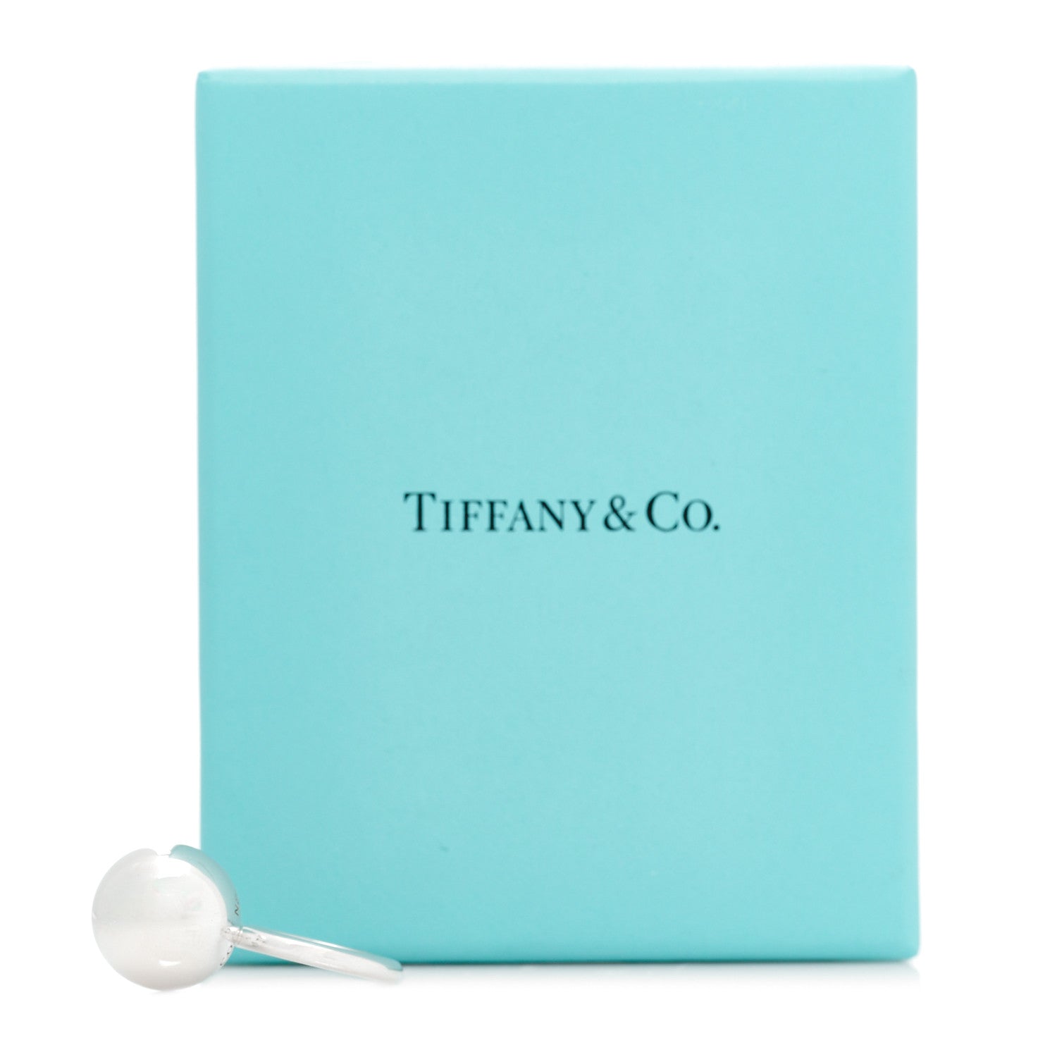 Tiffany Sterling Silver 15.75mm HardWear Ball Ring 48 4.5 8 of 8