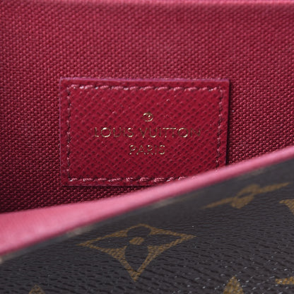 Louis Vuitton Monogram Pochette Felicie Chain Wallet Fuchsia 9 of 11