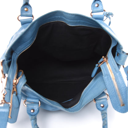 Balenciaga Agneau Giant 12 Rose Gold Hardware City Bleu Indigo 5 of 15