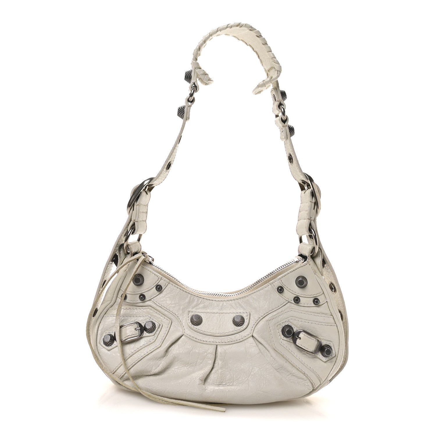 Balenciaga Agneau Arena Le Cagole Shoulder Bag XS Optic White 1 of 11