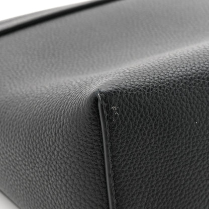 Burberry Coated Canvas Calfskin Vintage Check Medium Note Crossbody Bag Black 11 of 11