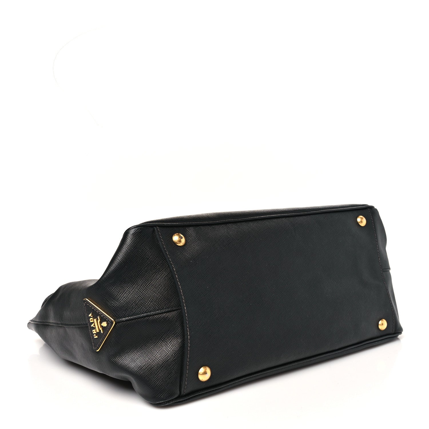 Prada Saffiano Top Handle Satchel Black 4 of 9
