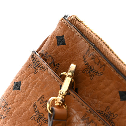 MCM Visetos Medium Crossbody Pouch Cognac 15 of 15