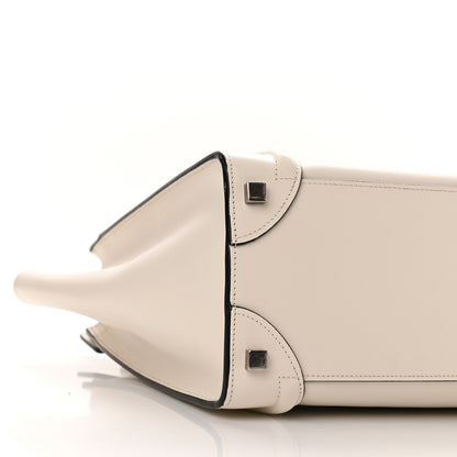 Celine Smooth Calfskin Micro Luggage White 9 of 11