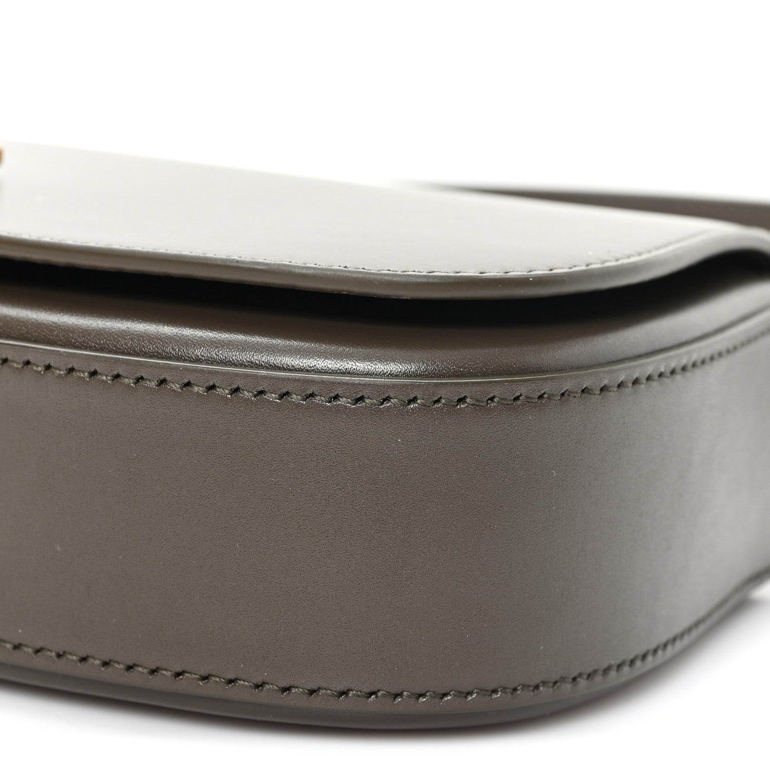 Saint Laurent Box Calfskin Mini Voltaire Shoulder Bag Deep Musk 10 of 10