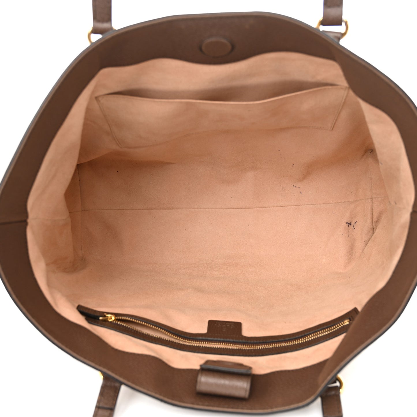 GG Supreme Monogram Medium Ophidia Shopping Tote Brown