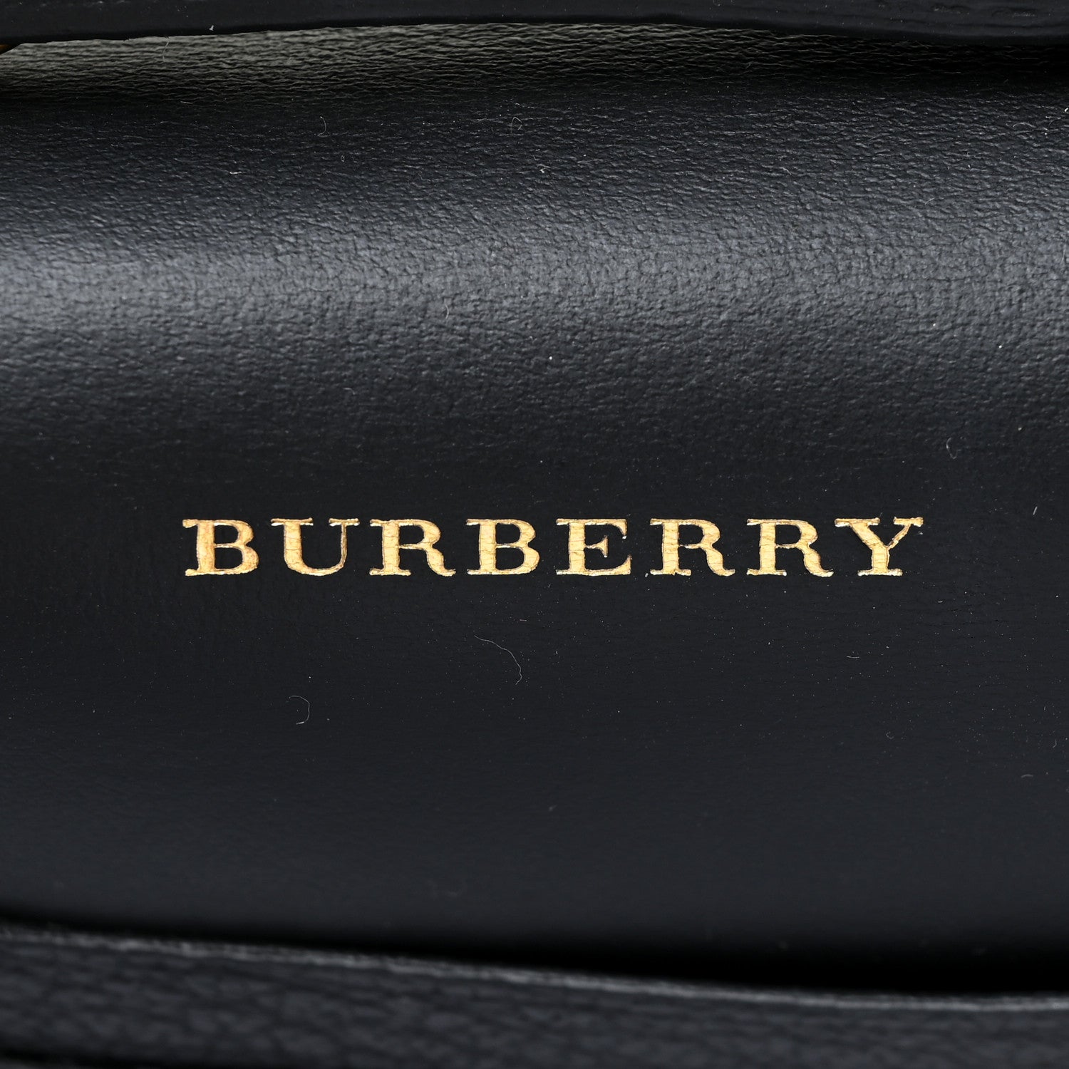 Burberry Goatskin Cotton Canvas Vintage Check D-Ring Mini Bag Black Antique Yellow 7 of 12