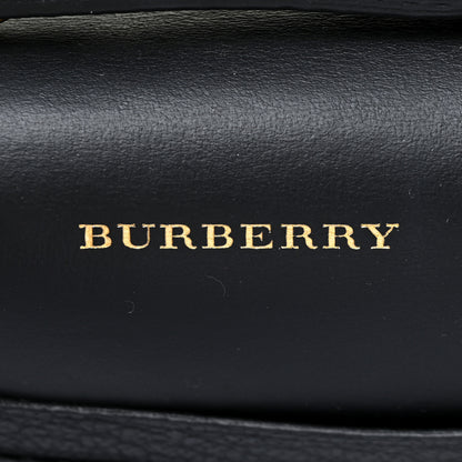 Burberry Goatskin Cotton Canvas Vintage Check D-Ring Mini Bag Black Antique Yellow 7 of 12