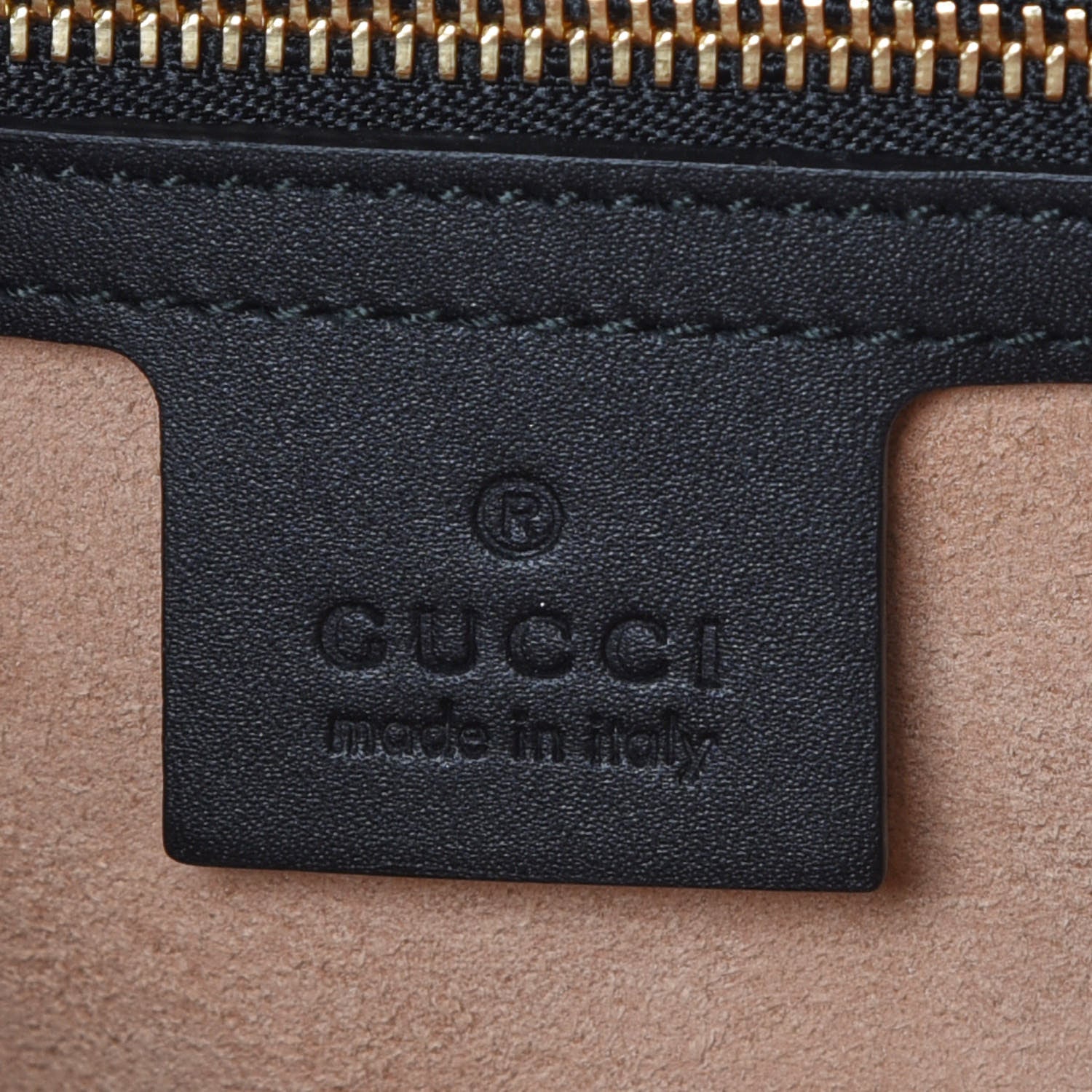 Gucci GG Supreme Monogram Bees Medium Padlock Tote Beige Oro Black 9 of 9