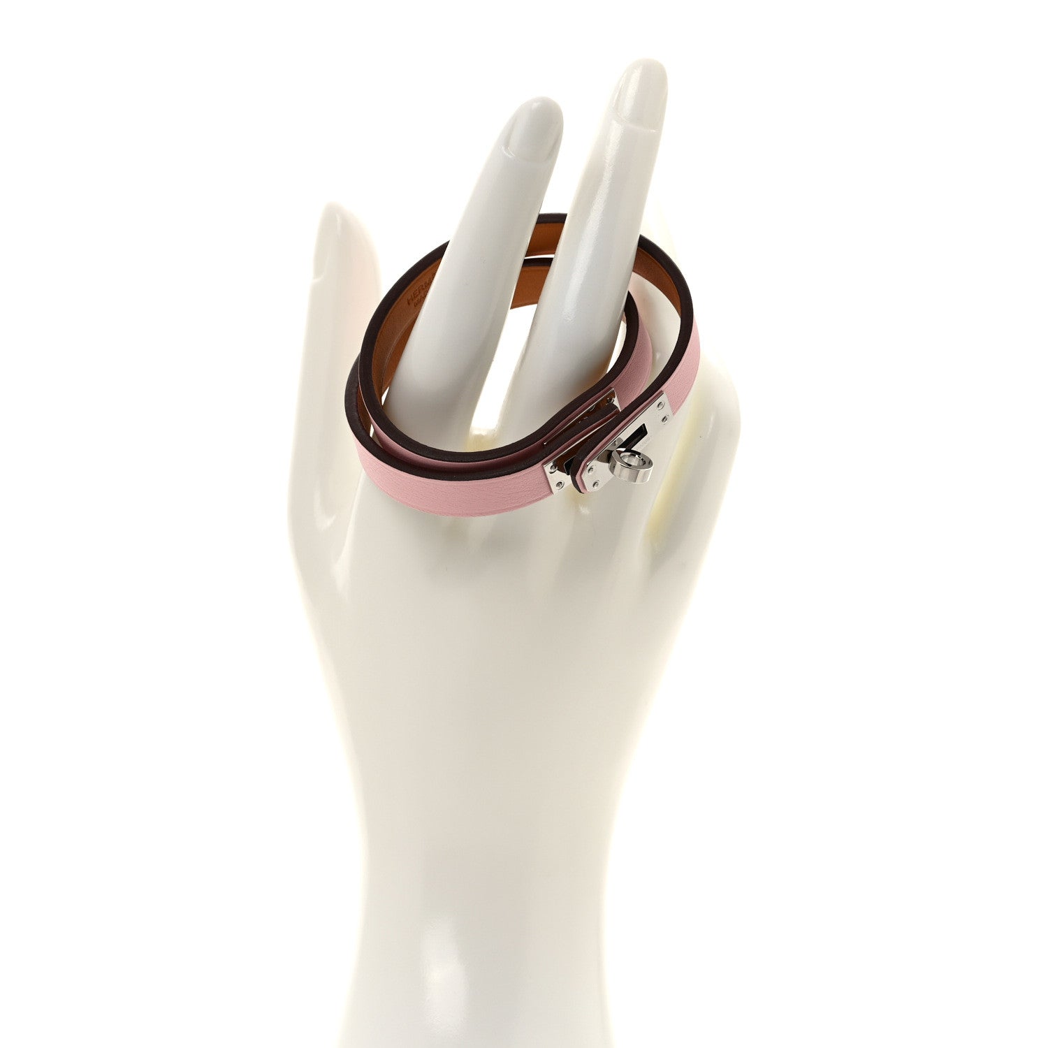Hermes Swift Kelly Double Tour T2 Bracelet Rose Sakura 2 of 5