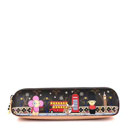 Louis Vuitton Monogram Monogram 2021 Christmas Animation London Elizabeth Pencil Pouch Coquelicot 1 of 6