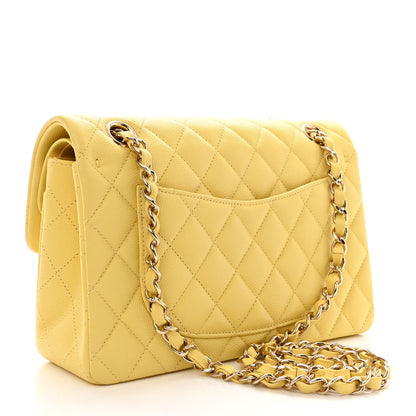 Chanel Caviar Quilted Small Double Flap Yellow 3 of 11