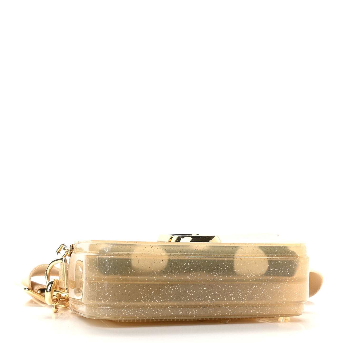 Jelly Glitter Small Snapshot Camera Bag Gold Silver