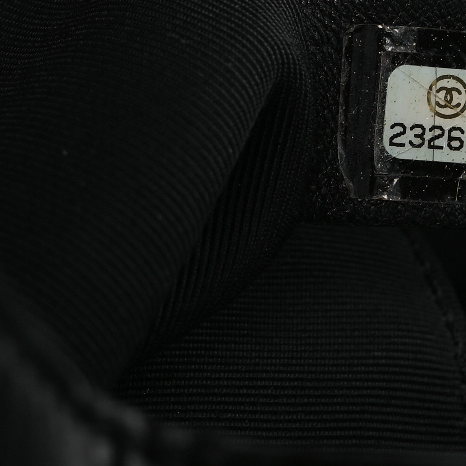 Chanel Lambskin Quilted Drawstring Bag Black 7 of 10