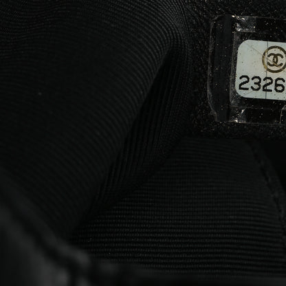 Chanel Lambskin Quilted Drawstring Bag Black 7 of 10