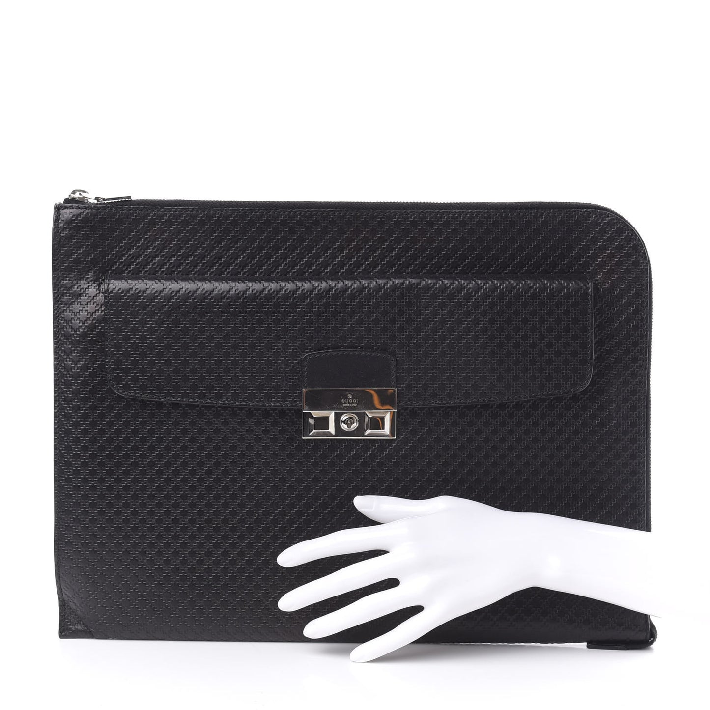 Diamante Travel Laptop Document Case Black