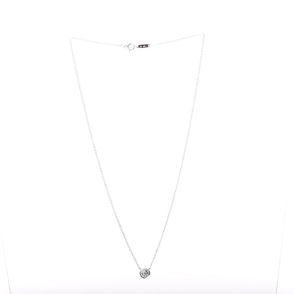 Tiffany Platinum Diamond .12ct Circlet Pendant Necklace 2 of 3