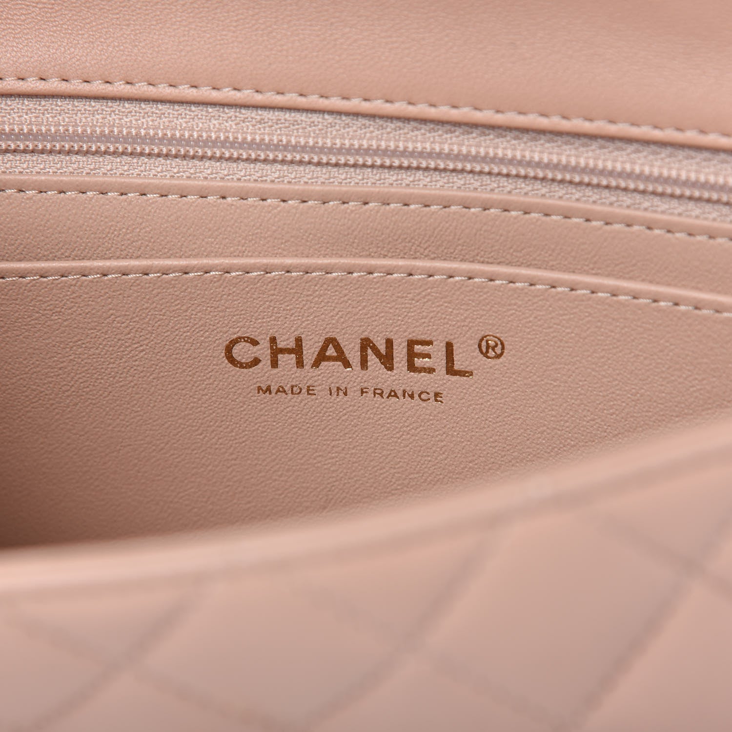 Chanel Lambskin Quilted Mini Top Handle Rectangular Flap Beige 8 of 11