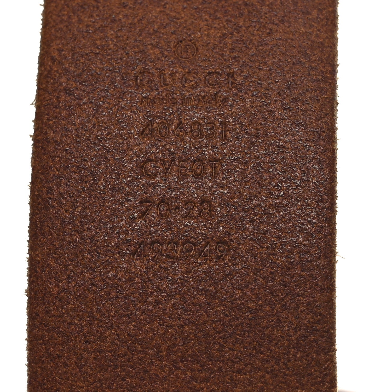 Gucci Faded Calfskin Double G 40mm Belt 70 28 Cuir 5 of 10