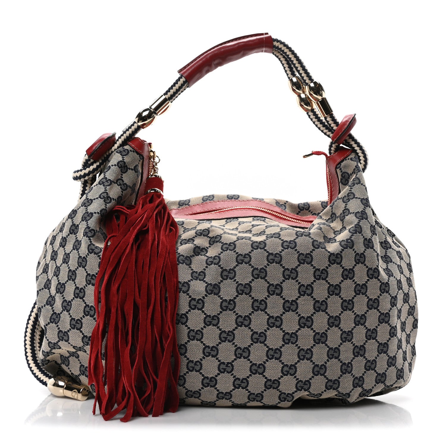 Gucci Monogram Acapulco Medium Hobo Navy 1 of 10