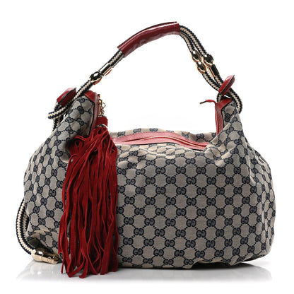 Gucci Monogram Acapulco Medium Hobo Navy 1 of 10
