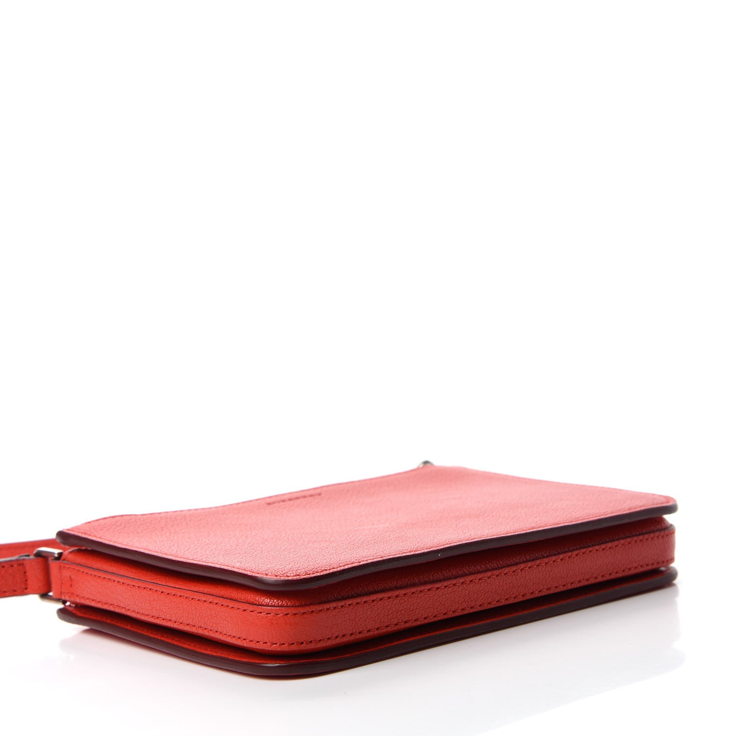 Burberry Grainy Goatskin Triple Zip Crossbody Bag Bright Red 4 of 10