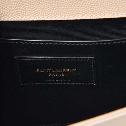 Saint Laurent Grain De Poudre Classic Monogram Cassandre Clutch Nude 6 of 6