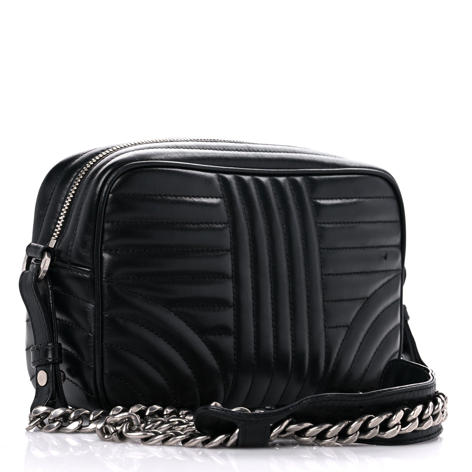 Prada Soft Calfskin Diagramme Crossbody Bag Black 3 of 16