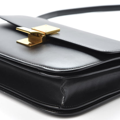 Celine Box Calfskin Medium Classic Box Flap Bag Black 6 of 9