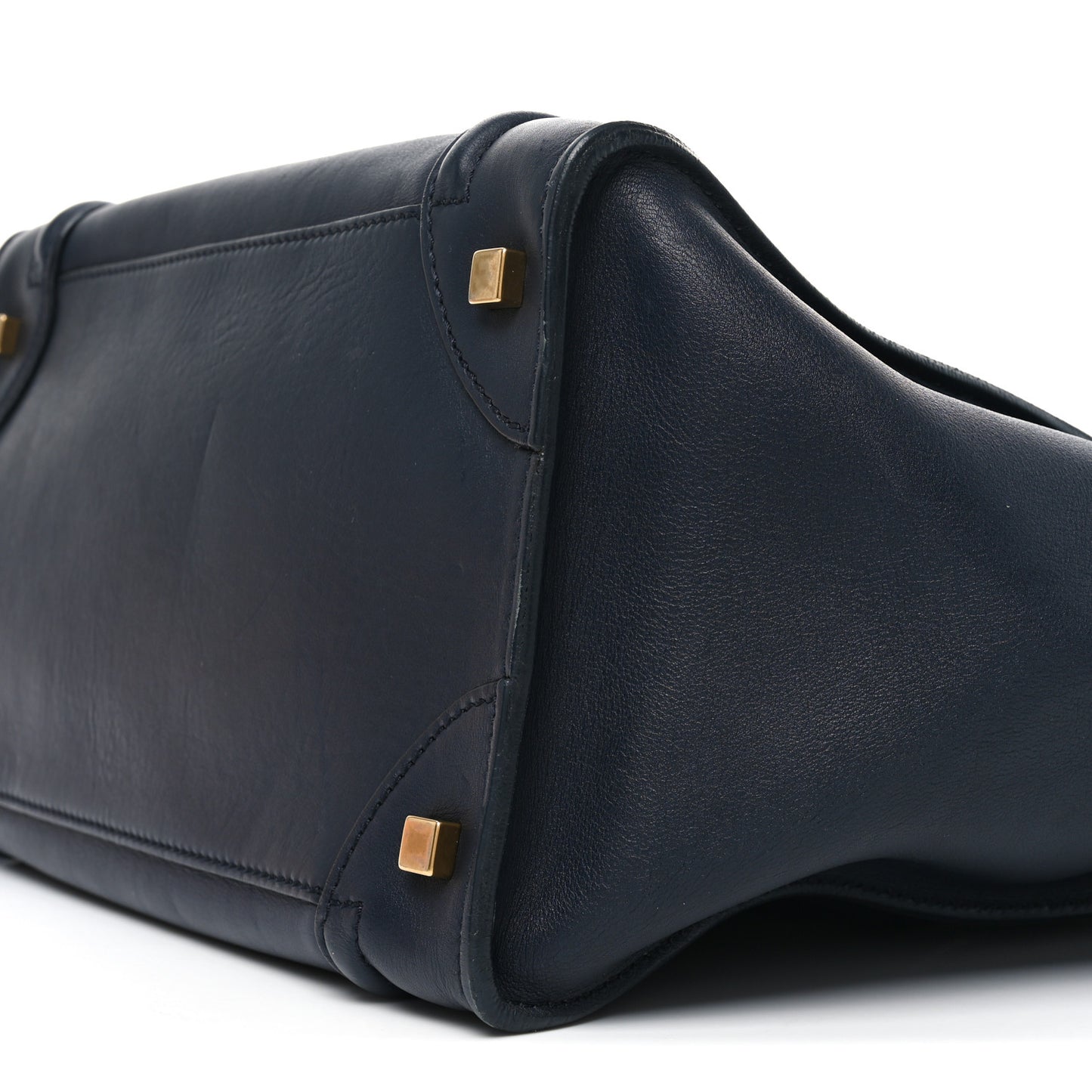Smooth Calfskin Mini Luggage Navy Blue