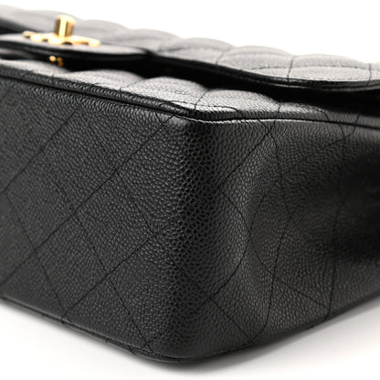 Chanel Caviar Quilted Jumbo Double Flap Black 9 of 11