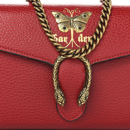 Gucci Calfskin Garden Dionysus Chain Wallet Hibiscus Red 9 of 12