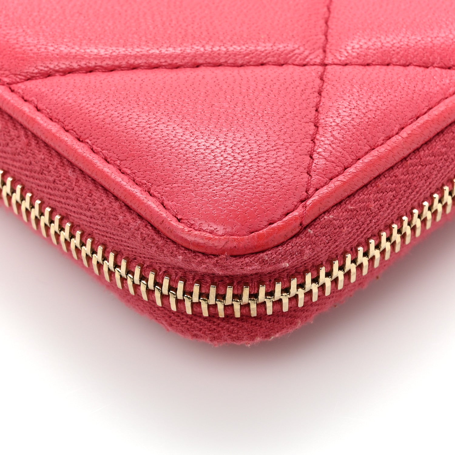 Chanel Lambskin Quilted Chanel 19 Zip Around Wallet Pink 18 of 19
