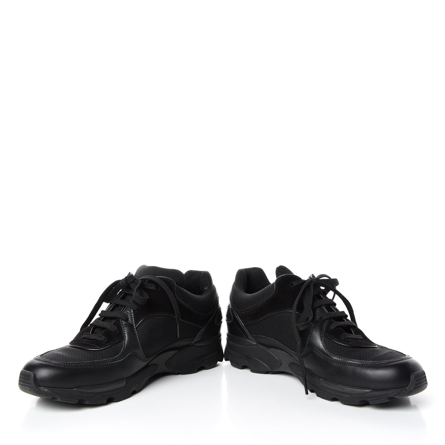 Toile Suede Calfskin CC Sneakers 37.5 Black