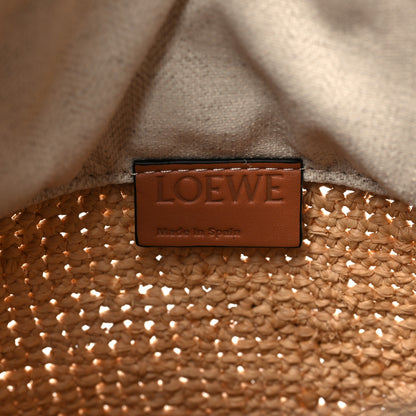 Loewe Calfskin Raffia Anagram Paulas Ibiza Pochette Bag Natural Tan 6 of 10